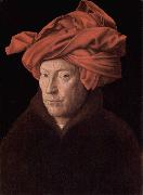 Jan Van Eyck Portrait of a Man oil painting artist